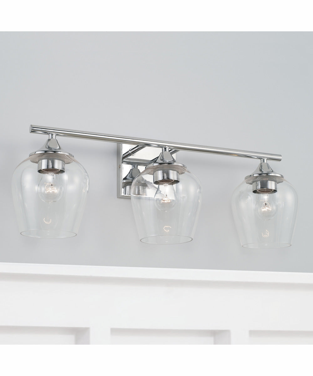 Reece 3-Light Vanity Chrome