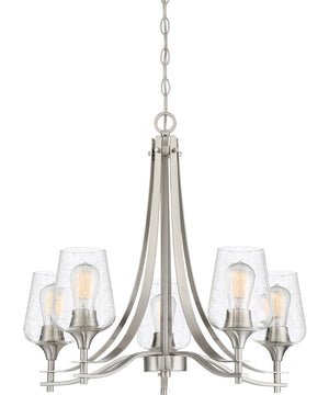 Towne 5-light Chandelier Brushed Nickel