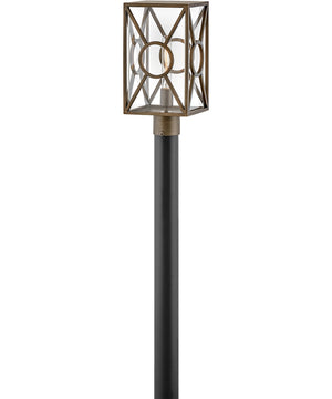 Brixton Coastal Elements  1-Light Medium Outdoor Post Top or Pier Mount Lantern in Burnished Bronze