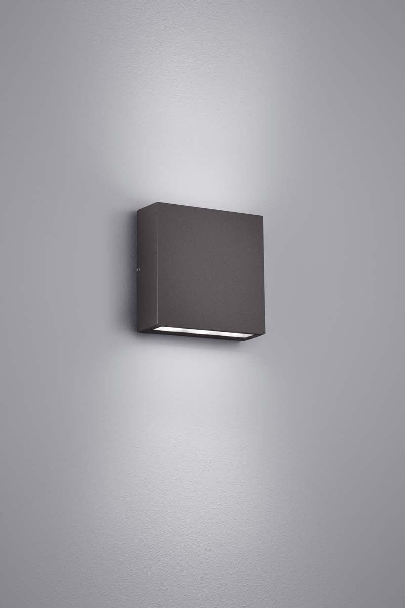 6"H Thames LED Outdoor Wall Sconce Dark Grey