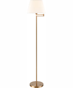 Stiffel Redondo Antique Brass Floor Lamp