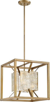 15"W Stanza 1-Light Pendant Antique Gold