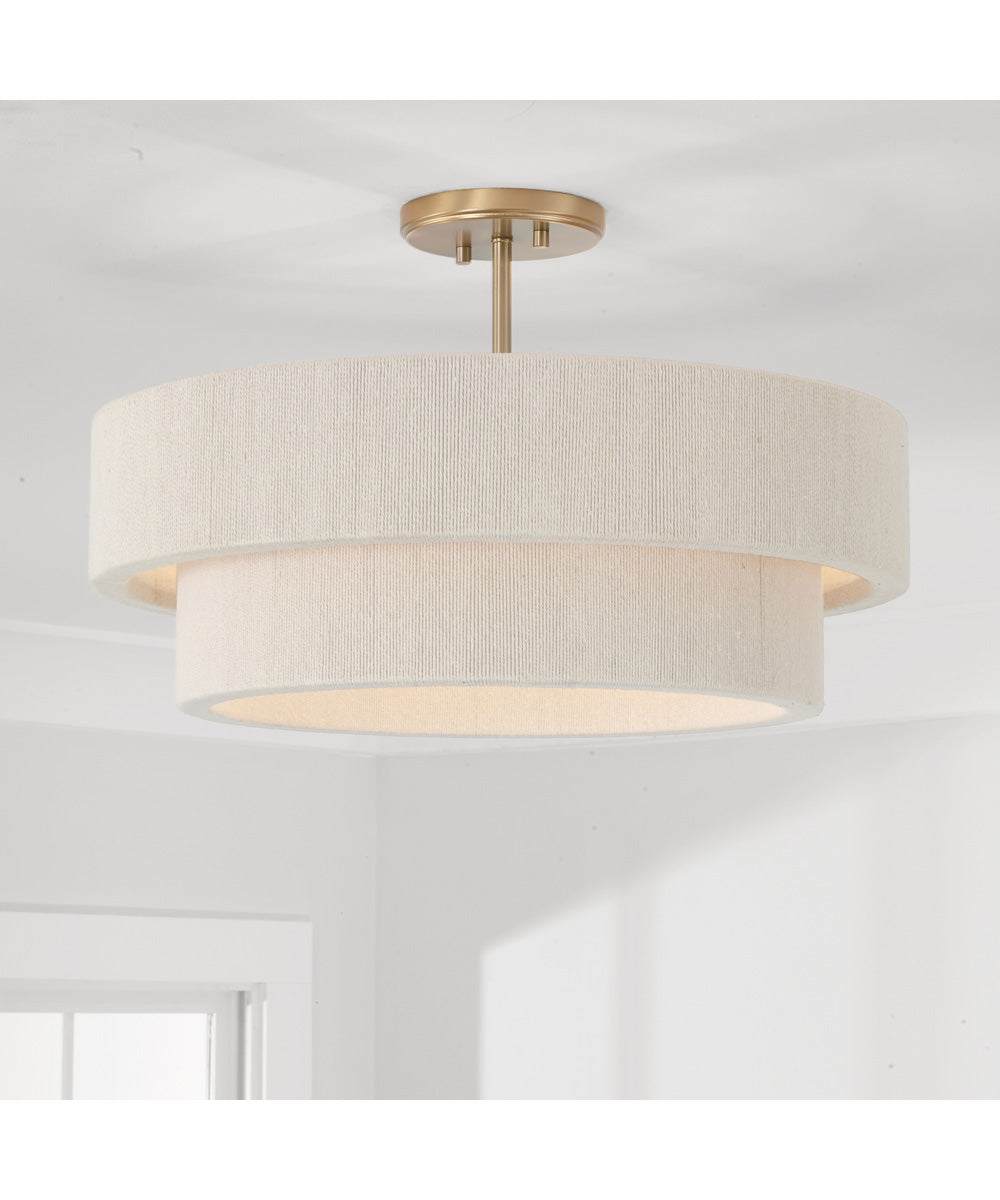 Delaney 4-Light Pendant Matte Brass