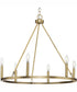 Gilliam 6-Light New Traditional Chandelier Vintage Brass