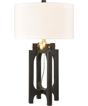 Robard 32'' High 1-Light Table Lamp - Shou Sugi Ban