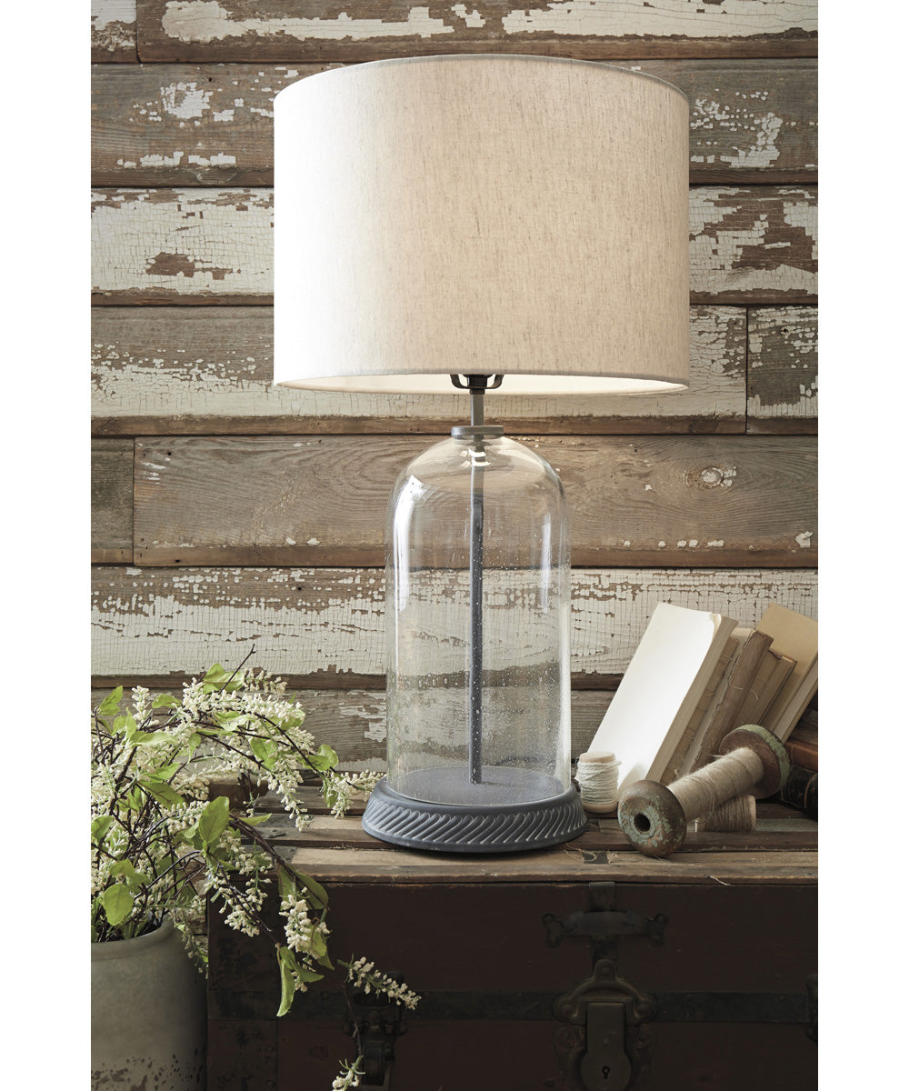 30"H Manelin Glass Table Lamp (1/CN) Clear/Gray