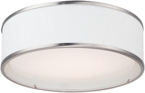 16"W Prime LED Flushmount Satin Nickel