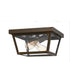 Rue De Royal Medium 2-light Outdoor Ceiling Light Industrial Bronze