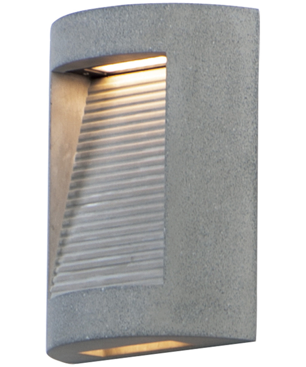 8"W Boardwalk LED Outdoor Wall Sconce Greystone