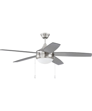 52" Phaze Energy Star 5 Blade 2-Light LED Ceiling Fan (Blades Included) Brushed Polished Nickel