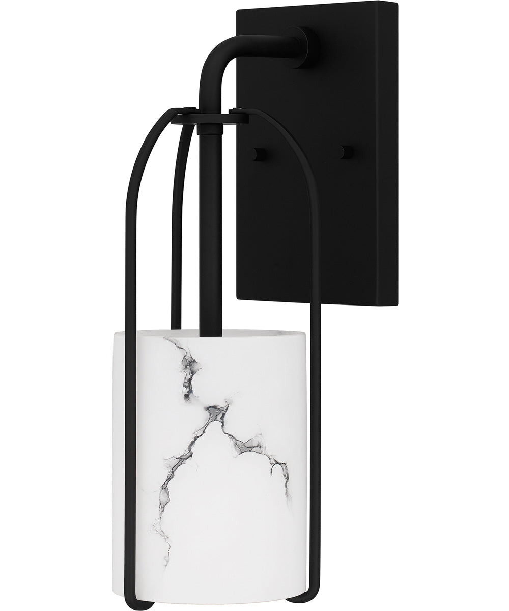 Fairbanks Small 1-light Wall Sconce Matte Black