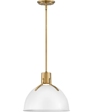 Argo 1-Light Small Pendant in Polished White
