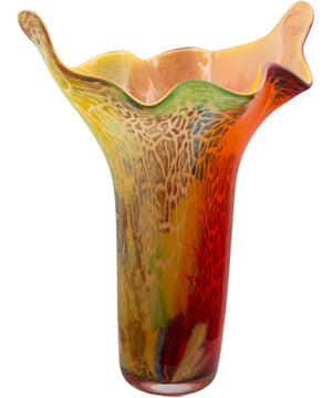 Lucero Hand Blown Art Glass Vase