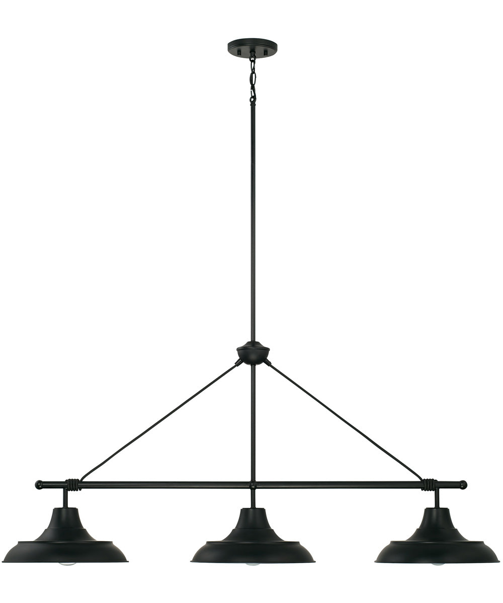 Jones 3-Light Island Matte Black