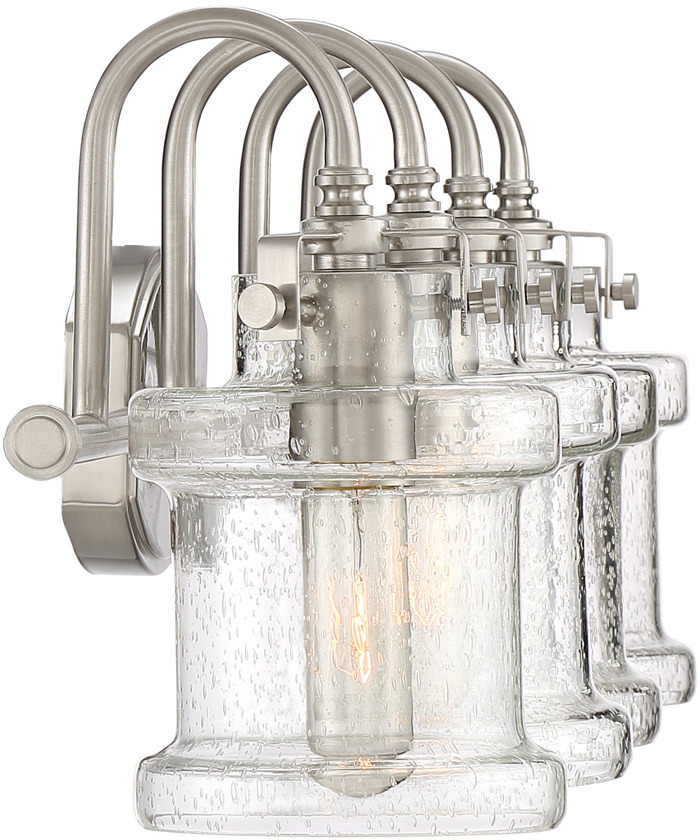 Danbury Extra Large 4-light Bath Light Brushed Nickel