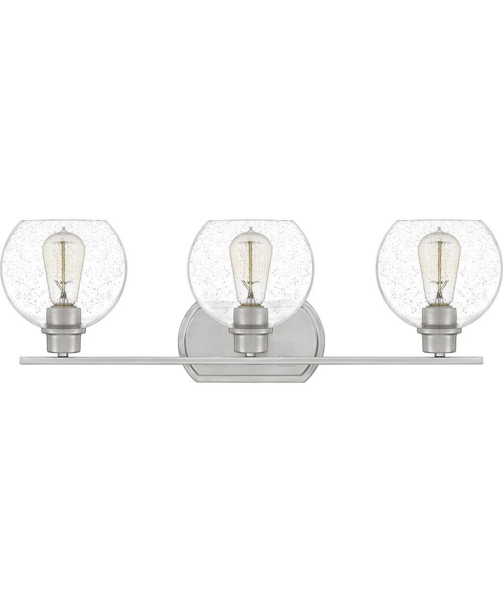 Pruitt Large 3-light Bath Light Brushed Nickel
