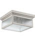 Gardner 2-light Flush Mount Stainless Steel
