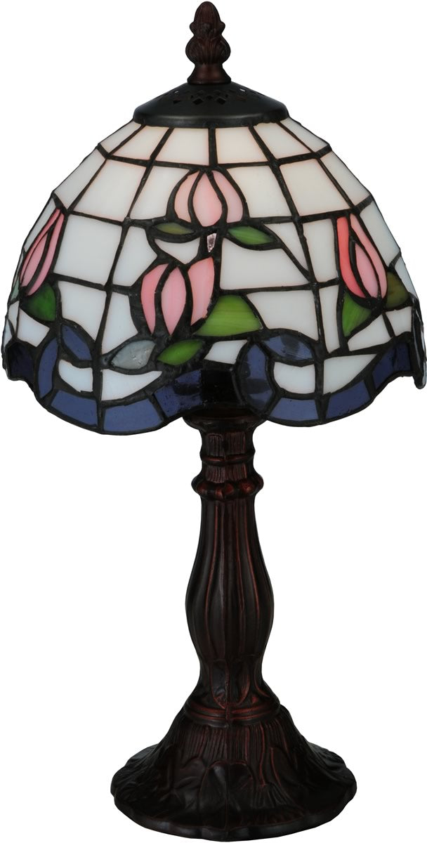 14"H Roseborder Mini Lamp