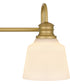 Hinton Large 3-light Bath Light Aged Brass