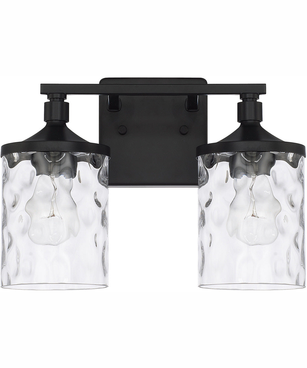 Colton 2-Light Vanity Matte Black
