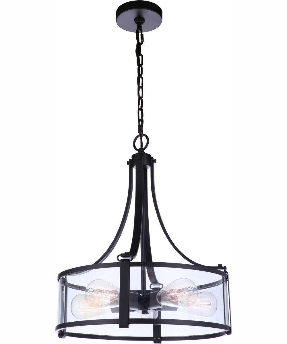 Elliot 5-Light Pendant Flat Black