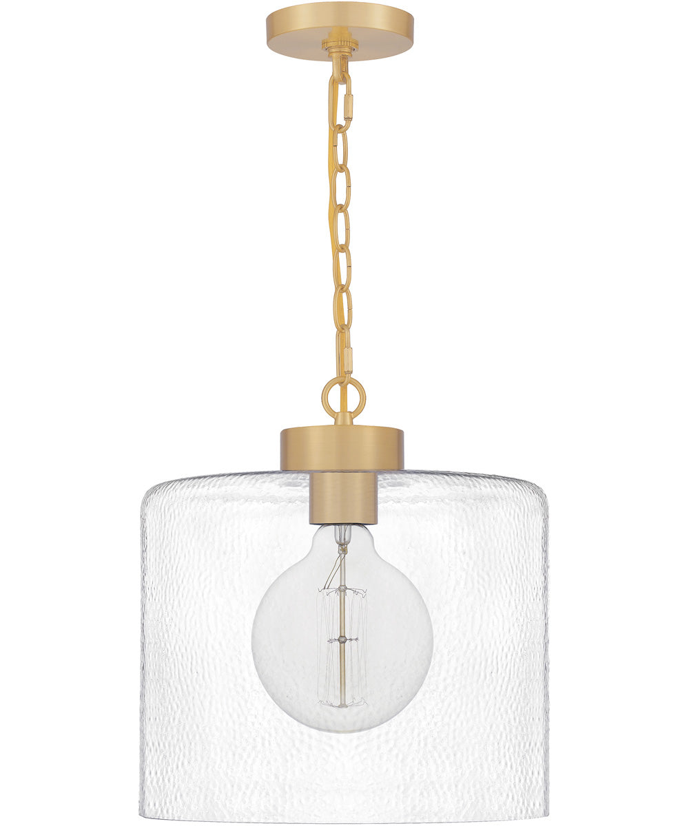 Abner Small 1-light Mini Pendant Aged Brass