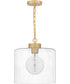 Abner Small 1-light Mini Pendant Aged Brass