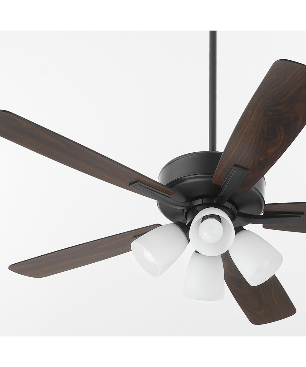 52" Ovation 4-light LED Ceiling Fan Matte Black