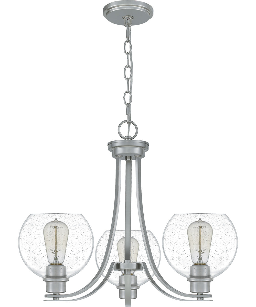 Pruitt 3-light Chandelier Brushed Nickel