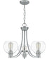 Pruitt 3-light Chandelier Brushed Nickel