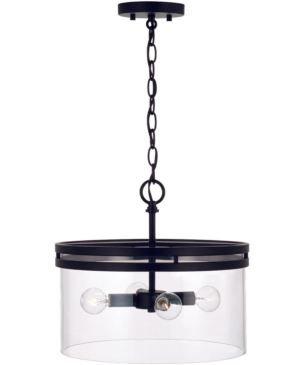 Fuller 4-Light Semi-Flush Matte Black