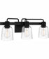 Lydia Large 3-light Bath Light Matte Black