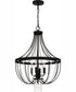 Adelaide 4-light Pendant Matte Black