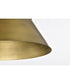 Adina 3-Light Pendant Natural Brass