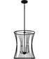Leiland Large 4-light Pendant Matte Black