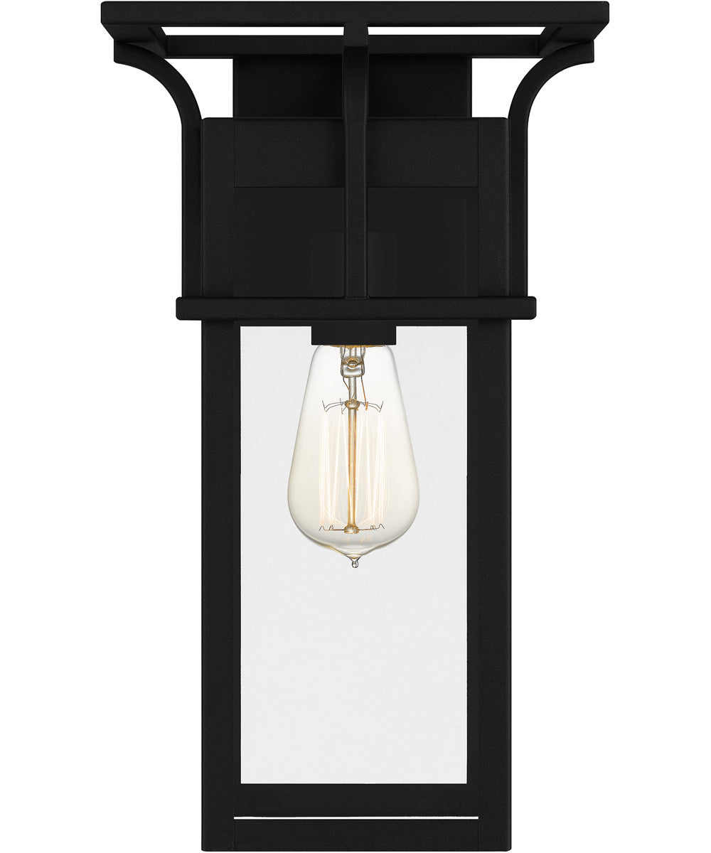 Markley Medium 1-light Outdoor Wall Light Earth Black