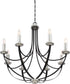 Alana 8-light Chandelier Mystic Black
