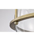 Amado 3-Light Close-to-Ceiling Vintage Brass