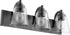 22"W 3-light Bath Vanity Light Noir
