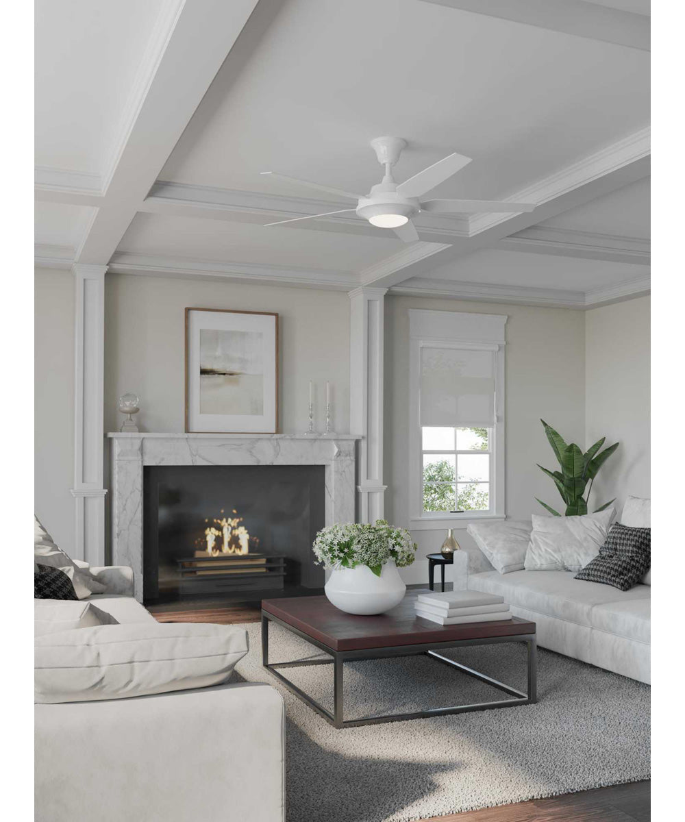 Signature Plus II 54" LED 5-Blade Fan White