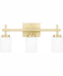 Wilburn Large 3-light Bath Light Satin Brass