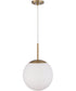 Gaze 1-Light Pendant Satin Brass