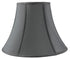 14"W x 11"H SLIP UNO FITTER Bold Black with Gold Lining Bell Lamp shade