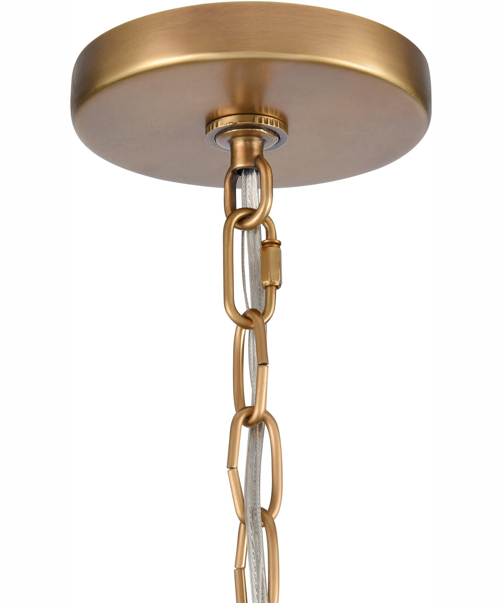 Cecil 28'' Wide 8-Light Chandelier - Natural Brass