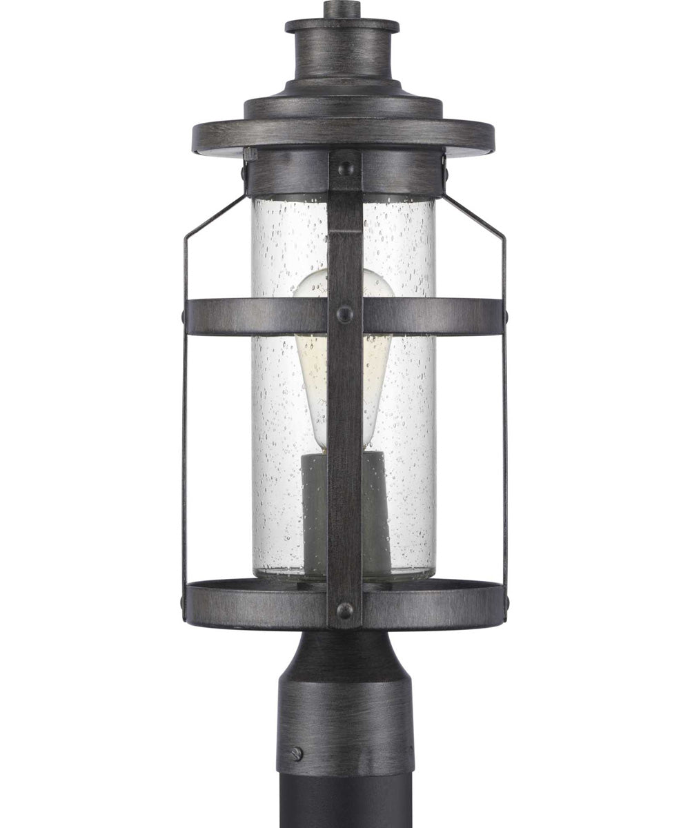 Haslett 1-Light Post Lantern Antique Pewter