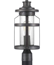 Haslett 1-Light Post Lantern Antique Pewter