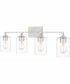 Prescott Extra Large 4-light Bath Light Brushed Nickel