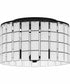 Seigler Medium 3-light Semi Flush Mount Matte Black