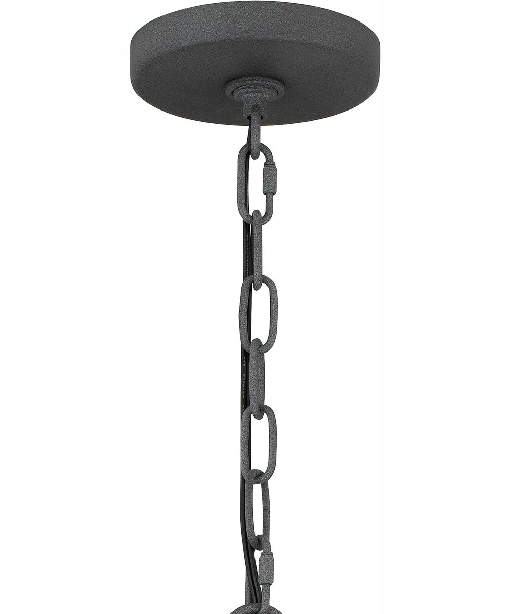 Adela 5-light Chandelier Mottled Black