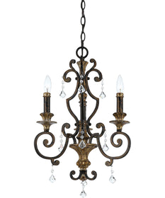 Marquette Small 3-light Chandelier Heirloom
